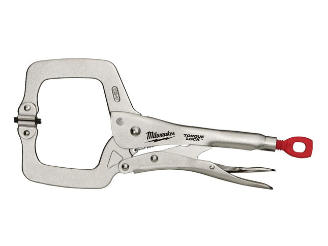 Milwaukee 4932471727 Locking C-Clamp with Swivel Pads 11 Inch / 280mm - MonkeyTools