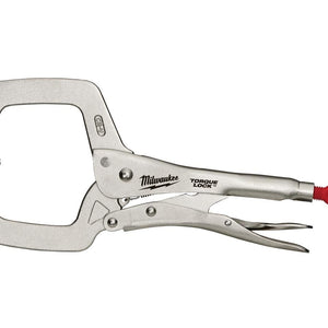 Milwaukee 4932471727 Locking C-Clamp with Swivel Pads 11 Inch / 280mm - MonkeyTools