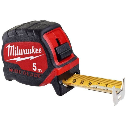 Milwaukee 4932471815 Premium Wide Blade 5m Tape Measure Metric - MonkeyTools