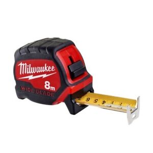 MILWAUKEE 4932471816 PREMIUM WIDE BLADE TAPE MEASURE METRIC ONLY 8M - MonkeyTools