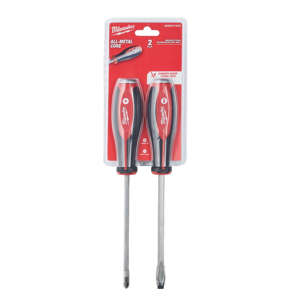 Milwaukee 4932471872 Tri-Lobe Demolition Screwdriver Set 2pc - MonkeyTools