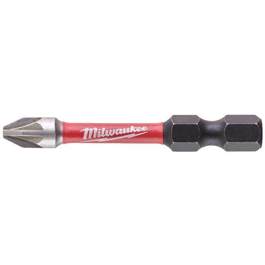 Milwaukee 4932472050 SHOCKWAVE Impact Duty Screwdriver Bit CD PZ2 50mm 10pk - MonkeyTools