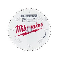 Milwaukee 4932479087 165 x 20 Circular Saw Wood Blade with Anti-Friction Coating