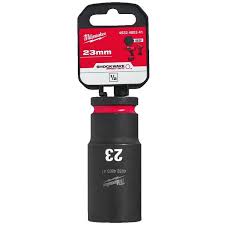 Milwaukee 4932480341 Hex Impact Duty Socket Shockwave 1/2 Deep 23mm-1pc - MonkeyTools