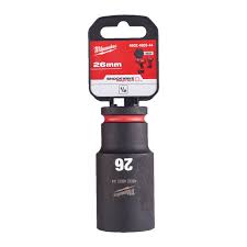 Milwaukee 4932480344 Hex Impact Duty Socket Shockwave 1/2 Deep 26mm-1pc - MonkeyTools