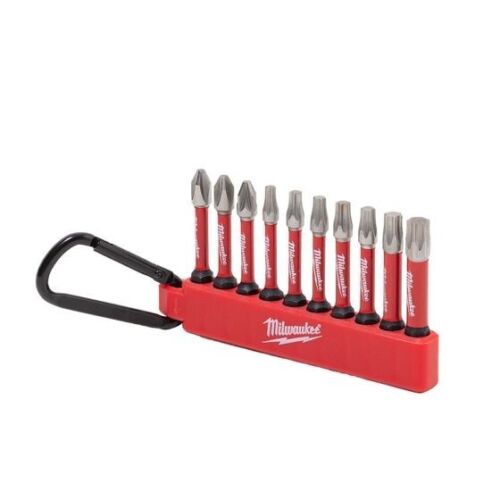 Milwaukee 4932480941 10 Piece Carabiner Screwdriver Bits Set - MonkeyTools