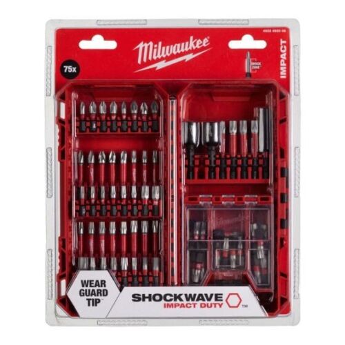 Milwaukee 4932492008 75 Piece Shockwave Screwdriver Bit Set Impact Set - MonkeyTools