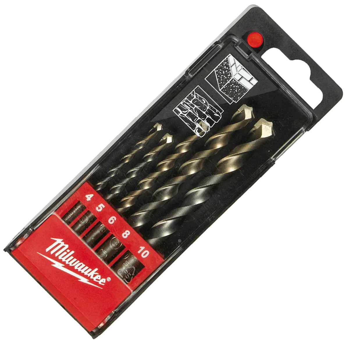 MILWAUKEE CONCRETE DRILL BIT SET 1 WITH ROUND SHANK X5 PCS 4932480157 - MonkeyTools