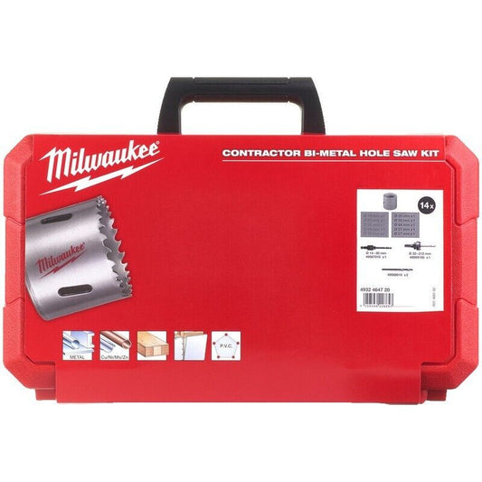 Milwaukee Contractor Hole Saw Set 14 pc - MonkeyTools