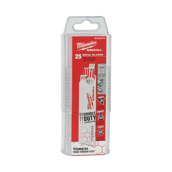 Milwaukee Contractor Pack Reciprocating Saw Blades 9”/230mm 14TPI. - “THE TORCH - MonkeyTools