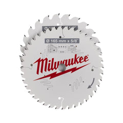 MILWAUKEE CSB 165MM X 5/8" HANDHELD CIRCULAR SAW BLADES X2 PCS 4932479837