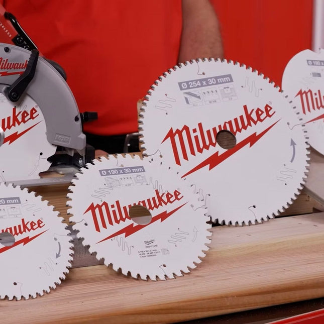 MILWAUKEE CSB 254MM X 30MM CIRCULAR SAW BLADES FOR MITRE SAWS TWIN PACK (X2 PCS) 4932479576 - MonkeyTools
