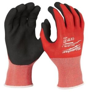 MILWAUKEE CUT LEVEL 1 DIPPED GLOVES XL LARGE - MILWAUKEE WORK GLOVES 4932471418 - MonkeyTools