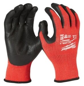 MILWAUKEE CUT LEVEL 3 DIPPED GLOVES XL - MILWAUKEE WORK GLOVES 4932471420 - MonkeyTools