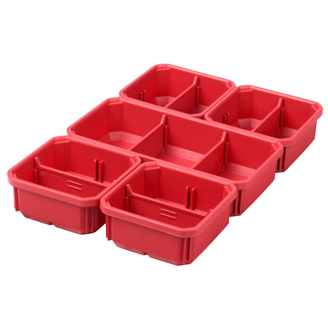 MILWAUKEE DETACHABLE BINS FOR PACKOUT SLIM ORGANISER & SLIM COMPACT ORGAINSER X5 PCS 4932478301 - MonkeyTools