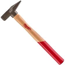 Milwaukee Engineers Hammer with Hickory Wooden Shaft 300g Machinist Blacksmith - MonkeyTools