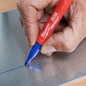 Milwaukee Fine Tip Colour Marker Set: Black, Red, Blue and Green 48223106 4 pcs - MonkeyTools