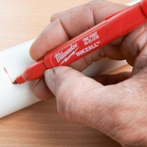 Milwaukee Fine Tip Colour Marker Set: Black, Red, Blue and Green 48223106 4 pcs - MonkeyTools