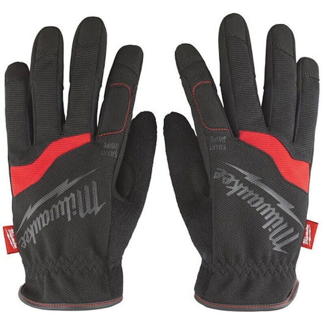 Milwaukee Flexible Lightweight Work Gloves (M) Reinforced Thumb Breathable Back - MonkeyTools