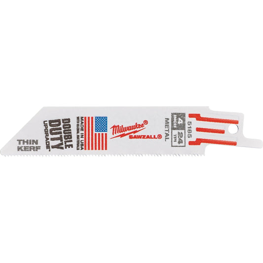 Milwaukee Heavy Duty Demolition Reciprocating Sabre Saw Blades 100mm Pack of 5 - MonkeyTools