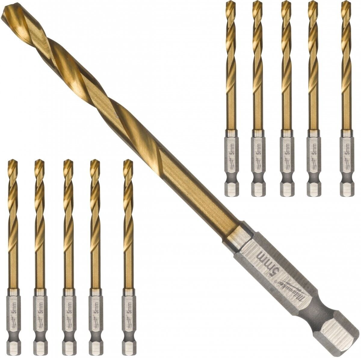 Milwaukee HSS-G Shockwave Drill Bit 5mm Pack of 10 - MonkeyTools
