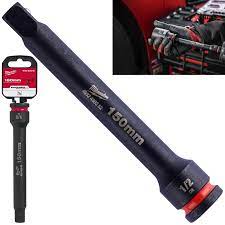 Milwaukee Impact Socket Extension Bar 150mm 1/2" Drive SHOCKWAVE Impact Duty - MonkeyTools