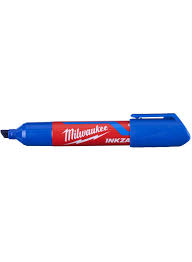 MILWAUKEE INKZALL BLUE LARGE CHISEL TIP MARKER 4932471557 - MonkeyTools