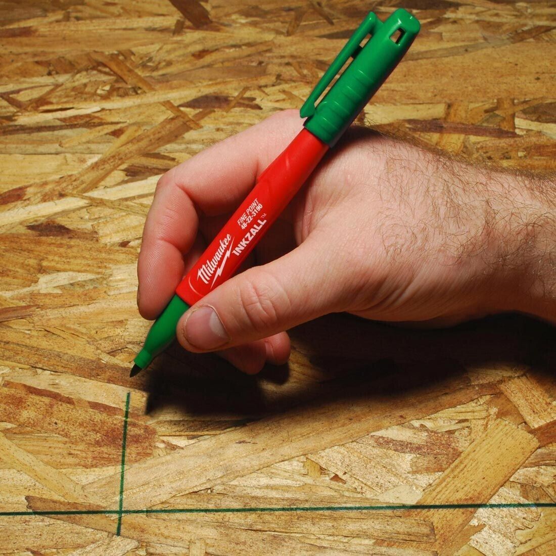 Milwaukee Inkzall Jobsite Green Marker Pen Fine Point - 4932492127 - SINGLE - MonkeyTools