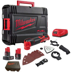 MILWAUKEE M12 FMT-422X 12V FUEL BRUSHLESS MULTI TOOL KIT INC 1X 4.0AH & 1X 2.0AH BATTS IN CARRY CASE