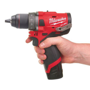 MILWAUKEE M12 FPD-602X 12V 13MM COMBI DRILL INC 2X 6.0AH BATTS - MonkeyTools