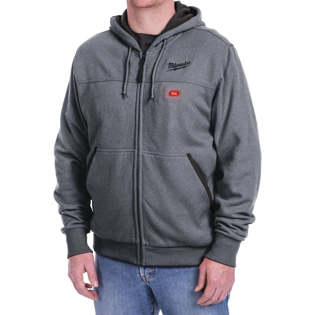 MILWAUKEE M12 HH GREY3-0 12V GREY HEATED HOODIE SMALL - MonkeyTools