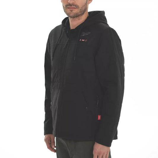 MILWAUKEE M12 HPJBL2-0 12V LI-ION REDLITHIUM HEATED PUFFER JACKET BLACK LARGE 42" CHEST - BARE - MonkeyTools