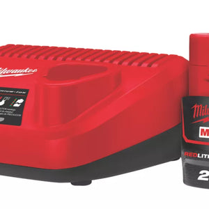 MILWAUKEE M12 NRG-201 12V BATTERY & CHARGER KIT INC 1X 2.0AH BATTERY - MonkeyTools
