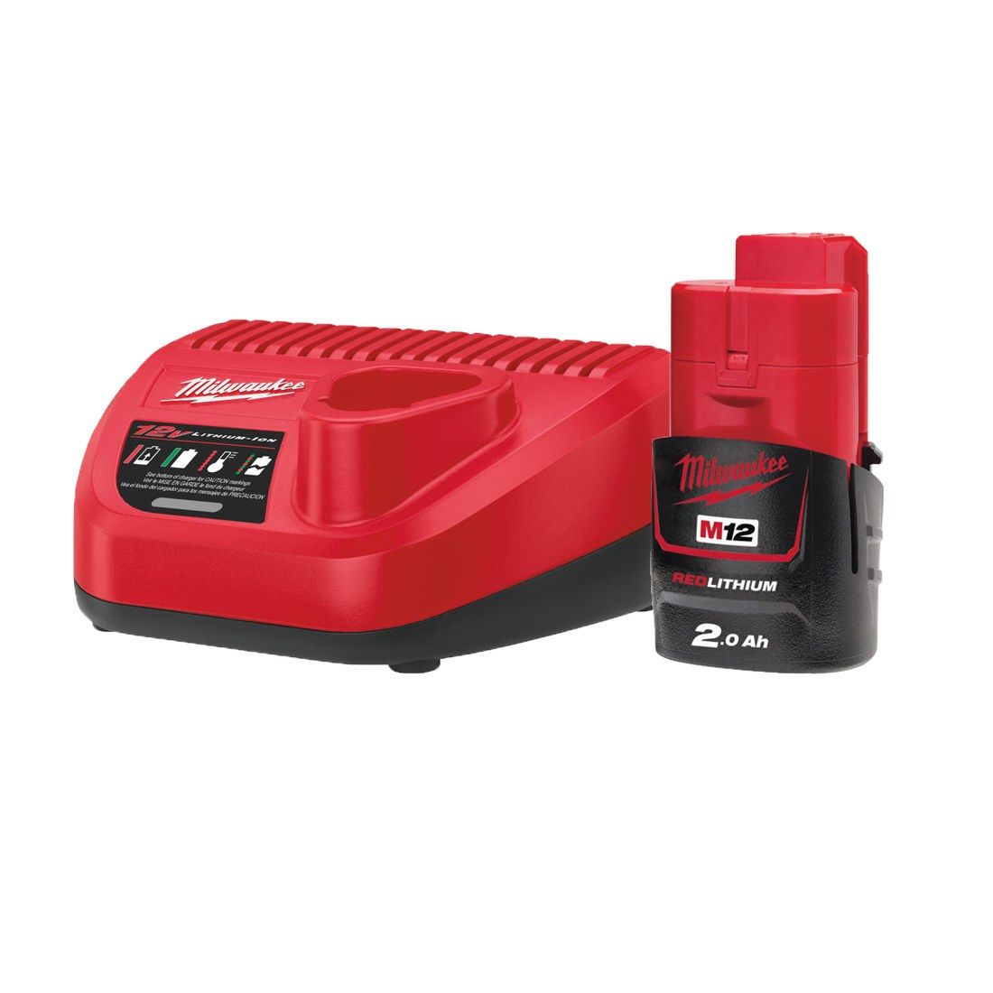 MILWAUKEE M12 NRG-201 12V BATTERY & CHARGER KIT INC 1X 2.0AH BATTERY - MonkeyTools