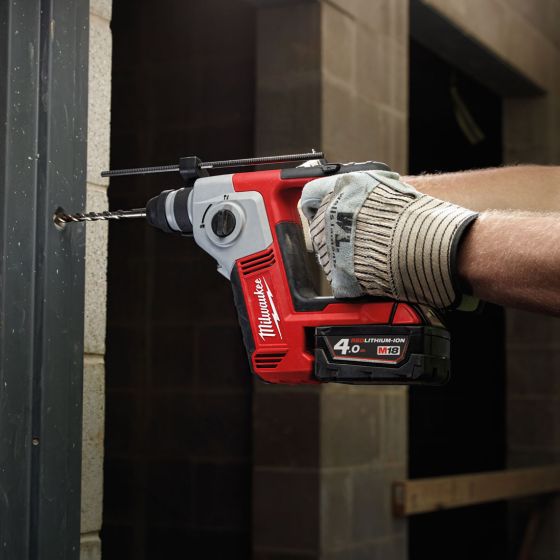 MILWAUKEE M18 BH-0 18V COMPACT 2 MODE SDS+ ROTARY HAMMER DRILL BODY ONLY - MonkeyTools