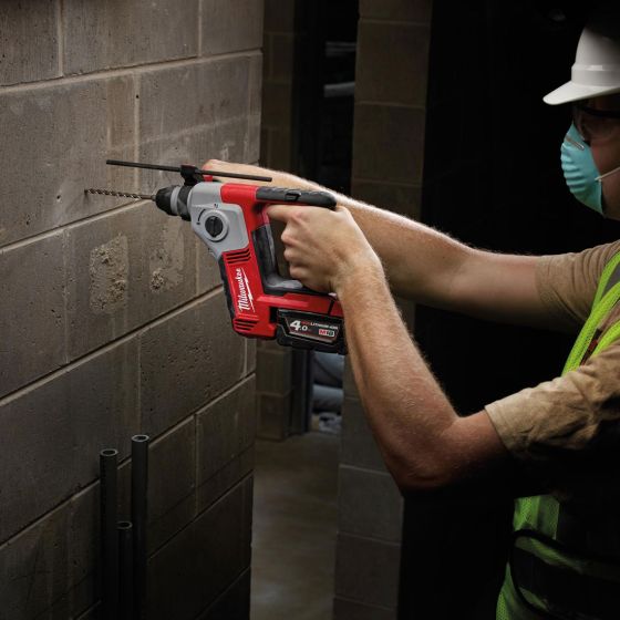 MILWAUKEE M18 BH-0 18V COMPACT 2 MODE SDS+ ROTARY HAMMER DRILL BODY ONLY - MonkeyTools