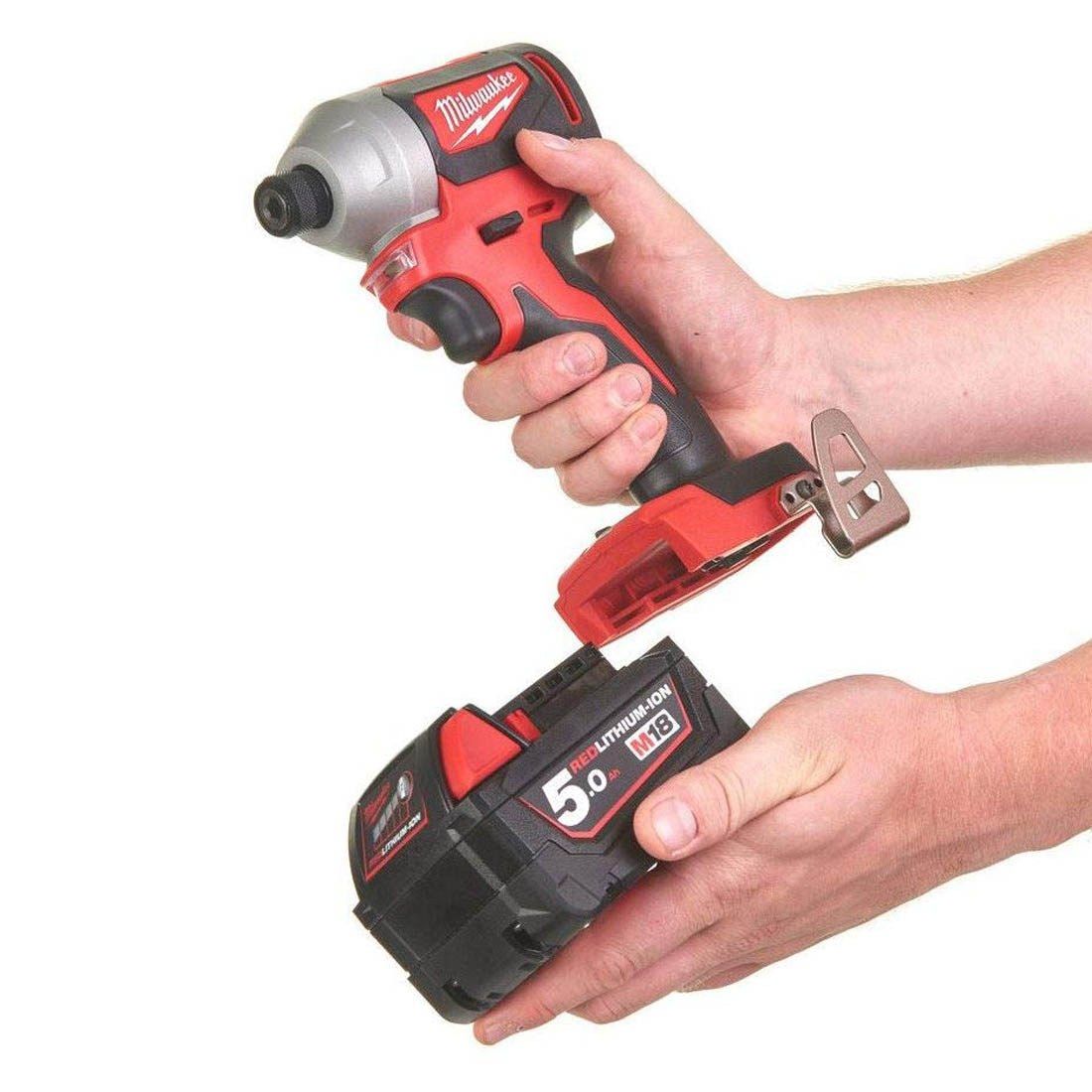 MILWAUKEE M18 BLPP2A2-502X 18V BRUSHLESS COMBI DRILL/IMPACT DRIVER TWIN KIT INC 2X 5.0AH BATTS - MonkeyTools
