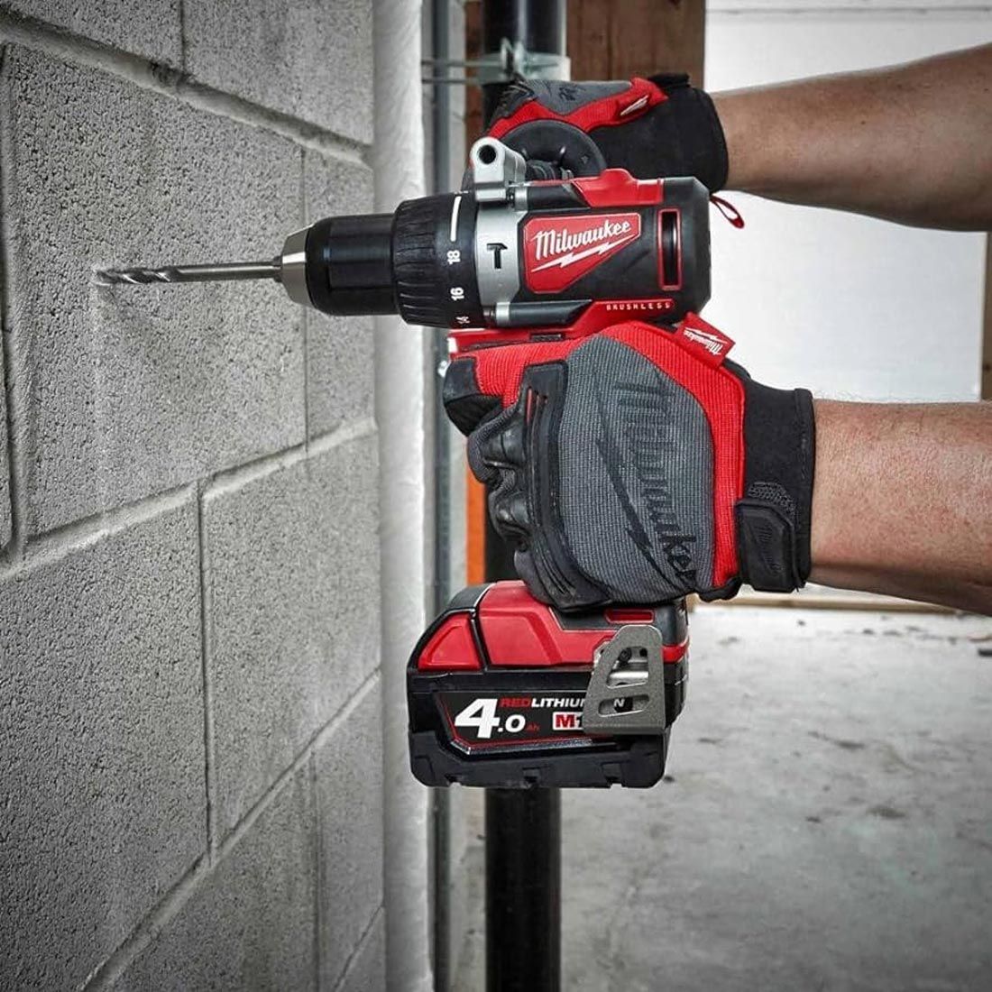 MILWAUKEE M18 BLPP2A2-502X 18V BRUSHLESS COMBI DRILL/IMPACT DRIVER TWIN KIT INC 2X 5.0AH BATTS - MonkeyTools