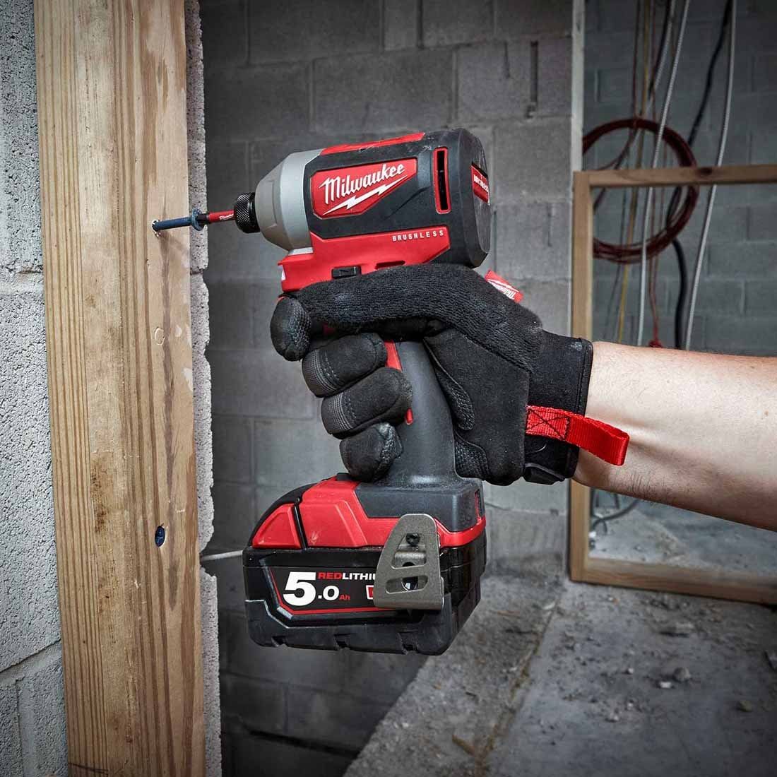 MILWAUKEE M18 BLPP2A2-502X 18V BRUSHLESS COMBI DRILL/IMPACT DRIVER TWIN KIT INC 2X 5.0AH BATTS - MonkeyTools