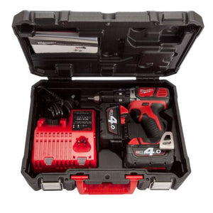 MILWAUKEE M18 BPD-402C 18V 13MM COMPACT COMBI DRILL KIT INC 2X 4.0AH BATTS - MonkeyTools