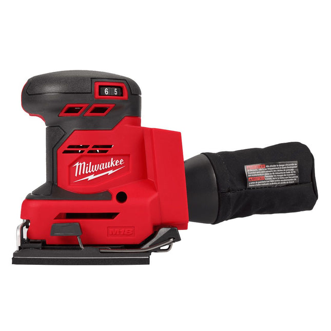 MILWAUKEE M18 BQSS-0 18V CORDLESS 1/4 SHEET SANDER BODY ONLY - MonkeyTools