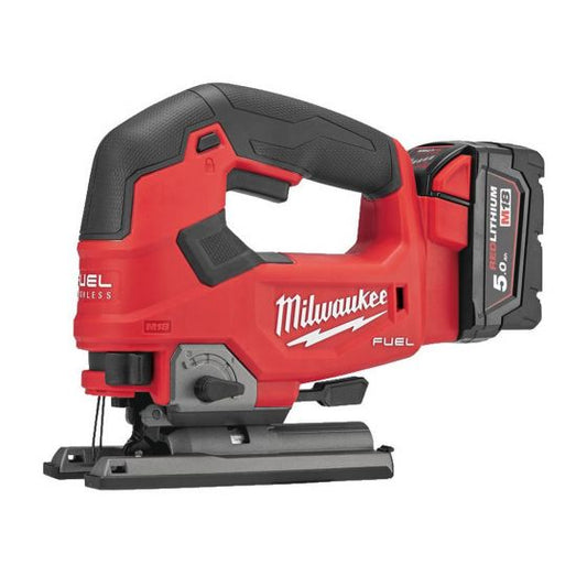 MILWAUKEE M18 FJS-502X 18V TOP HANDLE JIGSAW INC 2X 5.0AH BATTS - MonkeyTools
