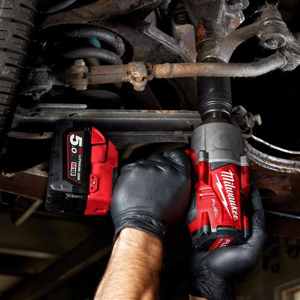 Milwaukee M18 FPP2AI-502B 18V Impact Wrench & Grease Gun Powerpack 4933472104 - MonkeyTools