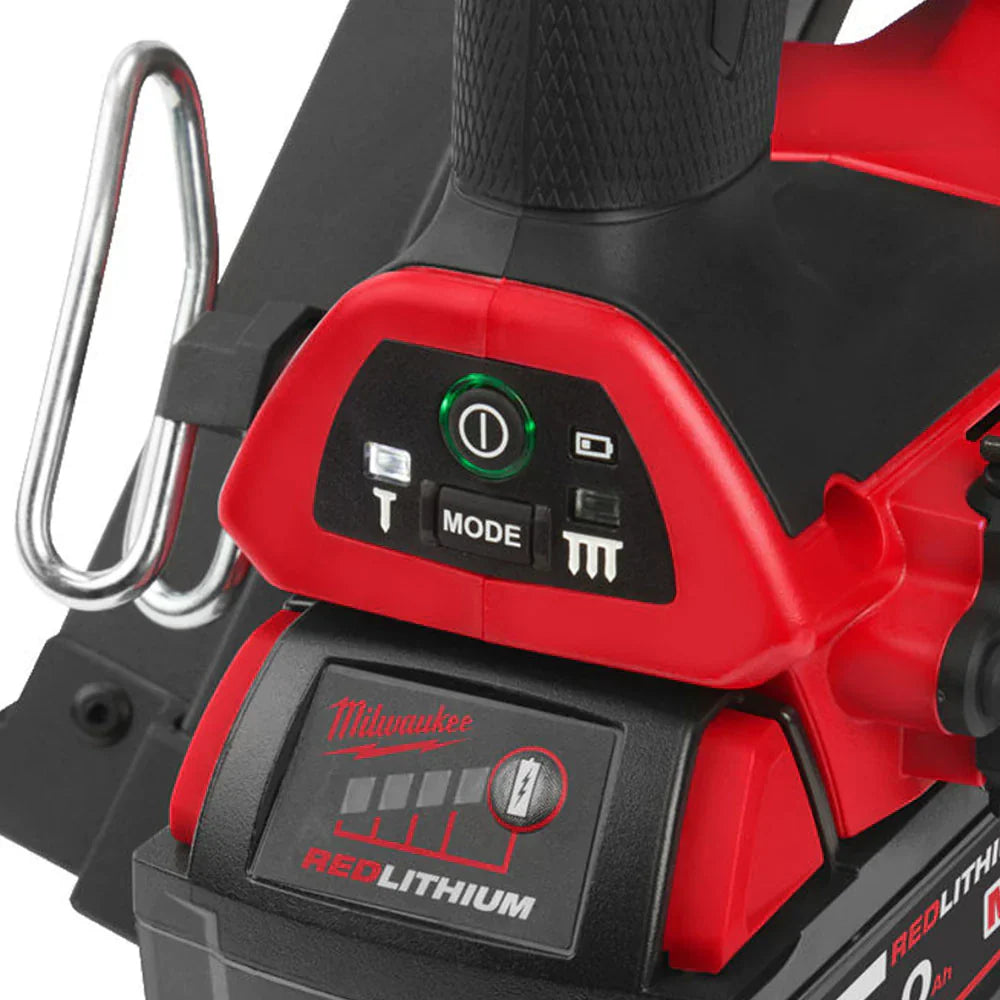 Milwaukee M18 FPP2BE-522B 18V FUEL Twin Nail Gun Nailer with 1 x 5.0Ah, 1 x 2.0Ah Battery Charger & Bag 4933492429 - MonkeyTools