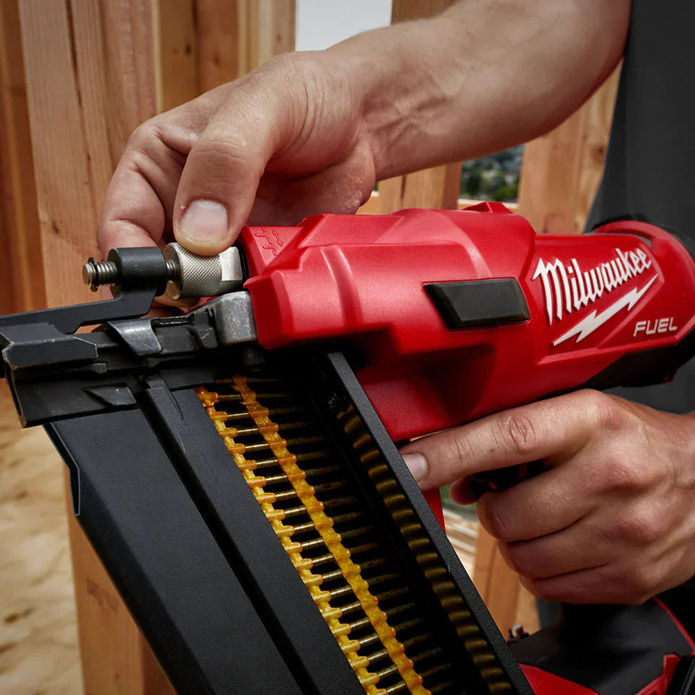 Milwaukee M18 FPP2BE-522B 18V FUEL Twin Nail Gun Nailer with 1 x 5.0Ah, 1 x 2.0Ah Battery Charger & Bag 4933492429 - MonkeyTools