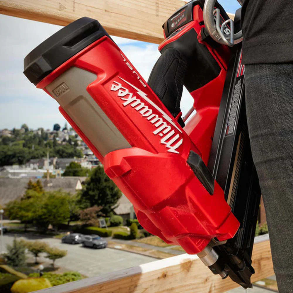 Milwaukee M18 FPP2BE-522B 18V FUEL Twin Nail Gun Nailer with 1 x 5.0Ah, 1 x 2.0Ah Battery Charger & Bag 4933492429 - MonkeyTools