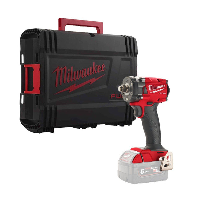 MILWAUKEE M18 FUEL FIW2F38-0X 18V 3/8" IMPACT WRENCH WITH FRICTION RING BODY ONLY IN CARRY CASE - MonkeyTools