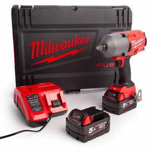 Milwaukee M18FHIWF12-502X FUEL Gen2 1/2 inch Impact Wrench Kit - MonkeyTools