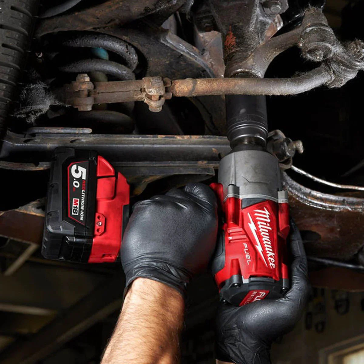 Milwaukee M18FPP2BD-502P 18V Fuel Impact Wrench & Angle Grinder with 2 x 5.0Ah Battery 4933492426 - MonkeyTools