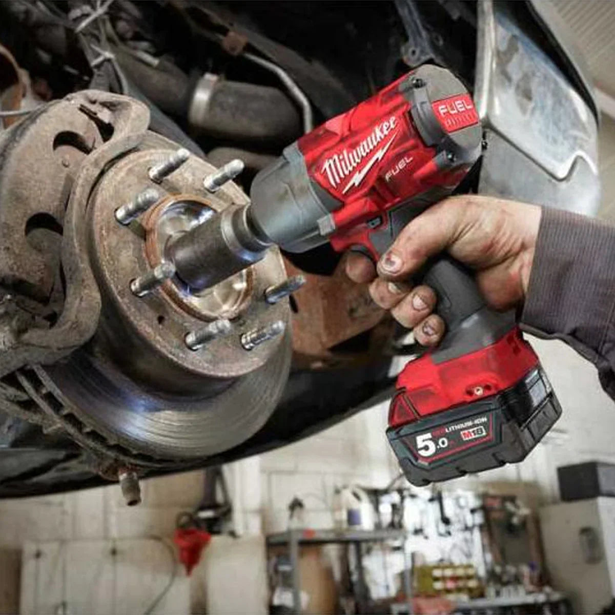 Milwaukee M18FPP2BD-502P 18V Fuel Impact Wrench & Angle Grinder with 2 x 5.0Ah Battery 4933492426 - MonkeyTools